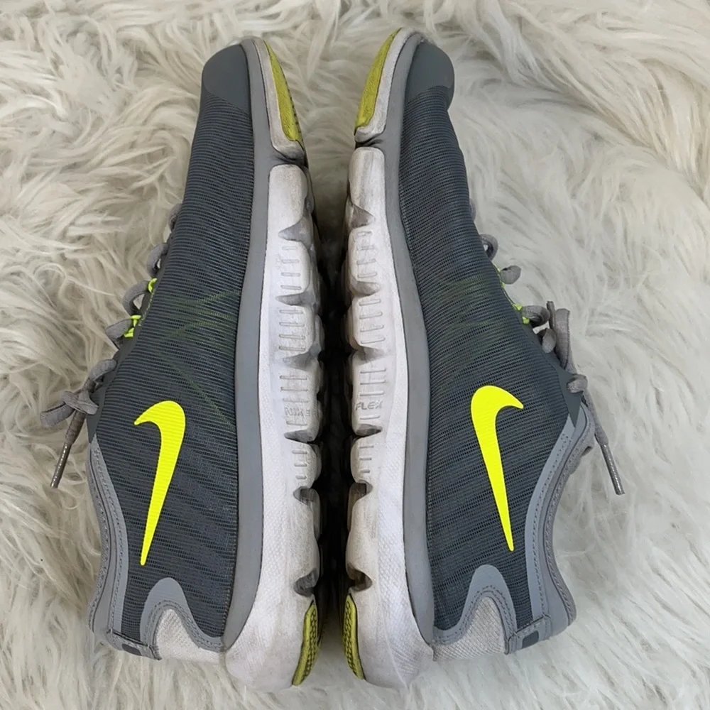 Nike Flex Supreme TR Cool Grey/Volt-Pure Platinum Size 7.5